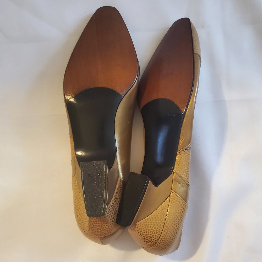 Stuart Weitzman Gold With Several Gold Details An… - image 7